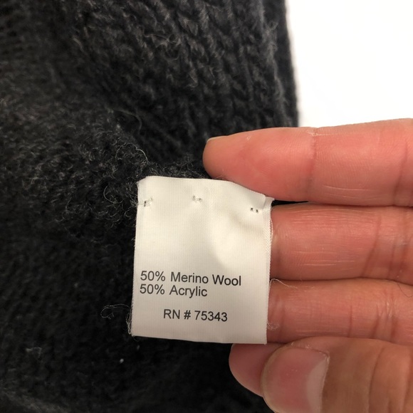 Tentazioni Charcoal Gray Merino Wool Blend Cardigan Sz. M - Picture 6 of 9